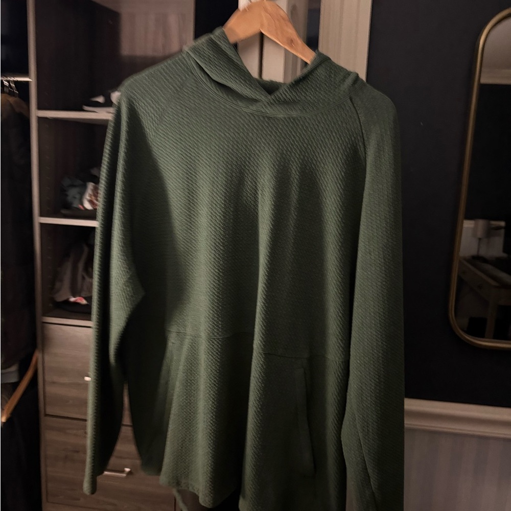 Lululemon Forest Green Textured Hoodie